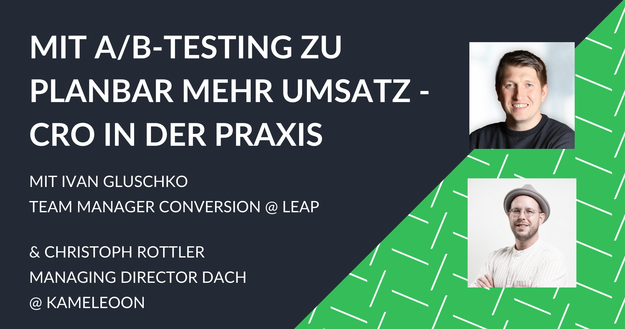 Mit AB-Testing zu planbar mehr Umsatz - CRO in der Praxis